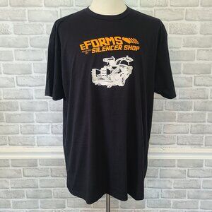 Eforms Silencer Shop Black Graphic Mens Tshirt XXL